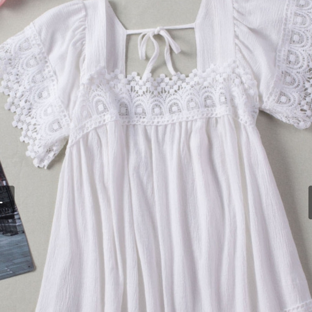 1 2x left💗New boutique white slicing pom pom top - Picture 5 of 16